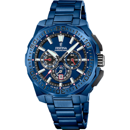 OROLOGIO DA UOMO FESTINA CHRONO BIKE EDIZIONE SPECIALE F20729/1 BLU CINTURINO IN ACCIAIO