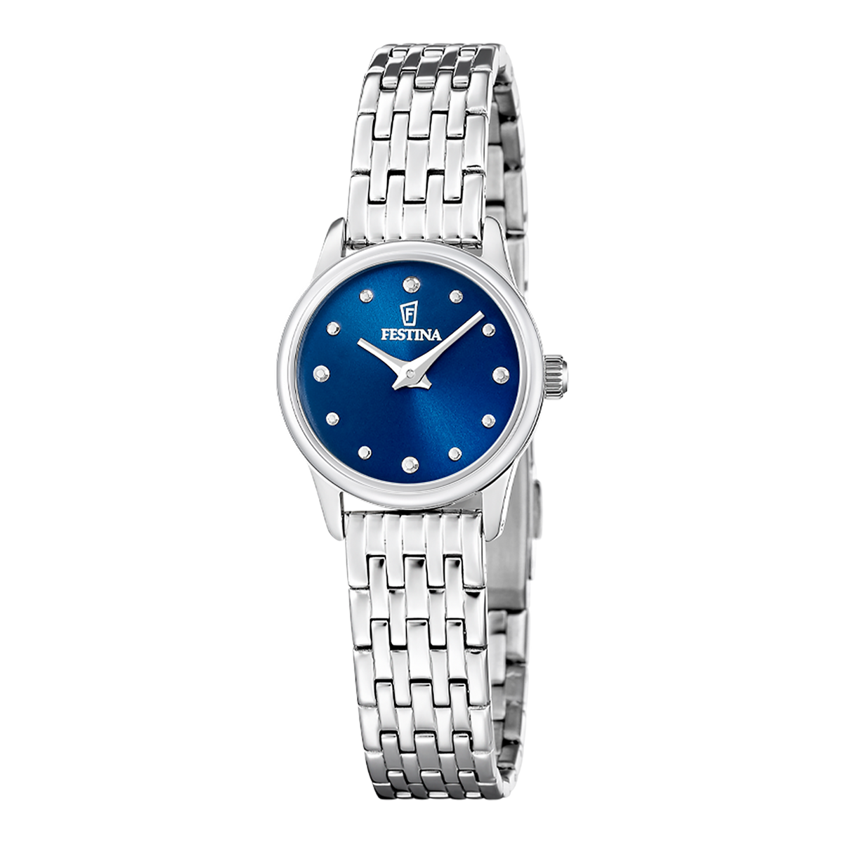 OROLOGIO FESTINA MADEMOISELLE F20749/4 AZZURO CINGHIA ACCIAIO INOSSIDABILE, DONNA