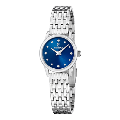 OROLOGIO FESTINA MADEMOISELLE F20749/4 AZZURO CINGHIA ACCIAIO INOSSIDABILE, DONNA