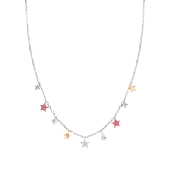 Nomination - Collana Lucentissima Mix Pendenti Stelle e Cubic Zirconia
