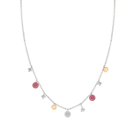 Nomination - Collana Lucentissima Mix Pendenti Tondi e Cubic Zirconia
