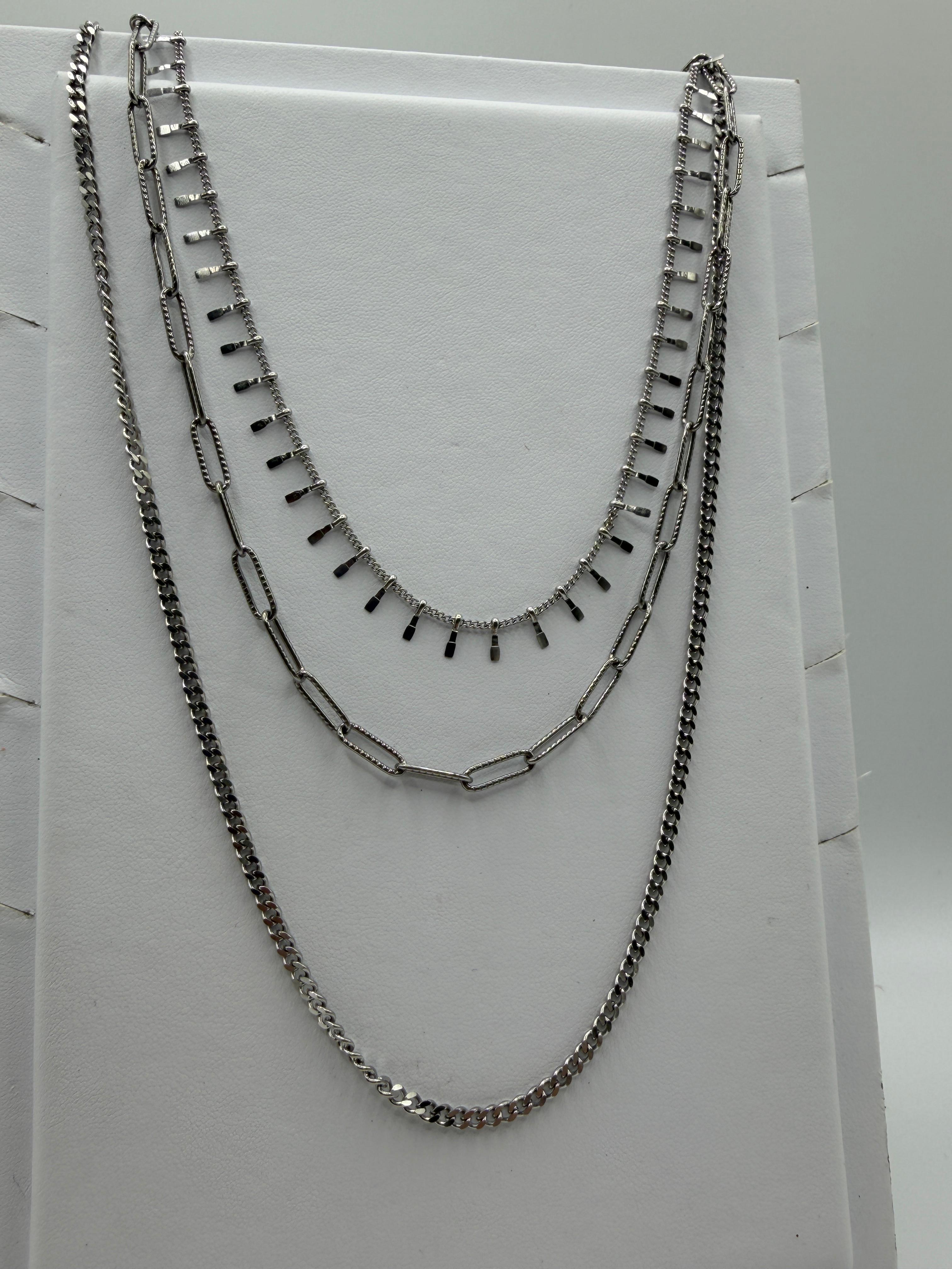 ONE - Collana in acciaio