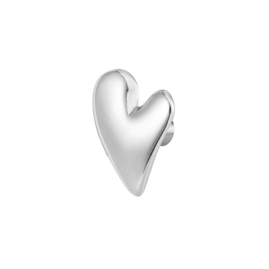 Orecchino a lobo cuore irregolare 1,1cm
