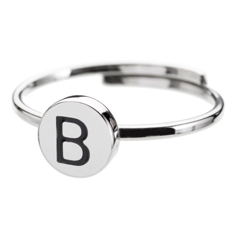 Marlù - Anello con lettera smaltata