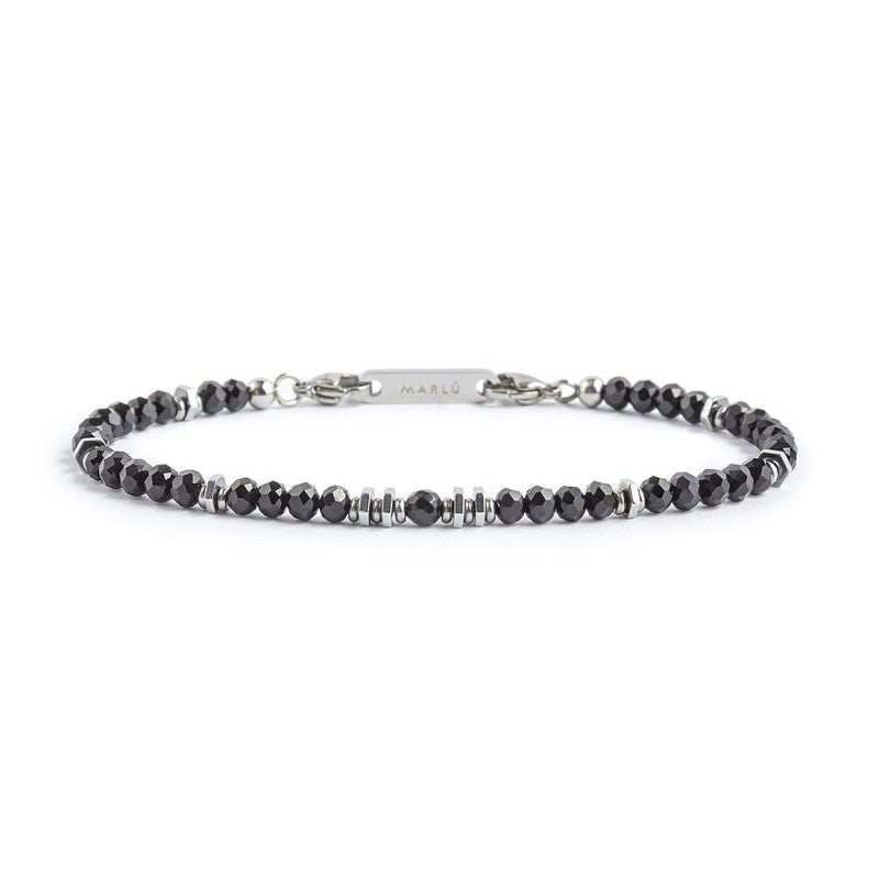 Marlù - Bracciale agata nera ed ematite