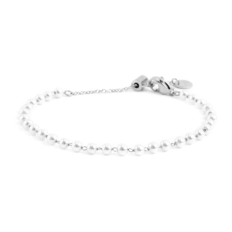 Marlù - Bracciale catena con perle 3,3mm