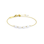 Marlù - Bracciale catena cross con perle ovali