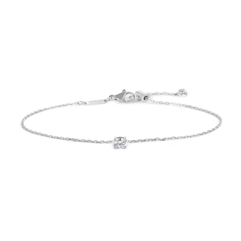 Marlù - Bracciale catena cutting cross zircone 4,25mm centrale