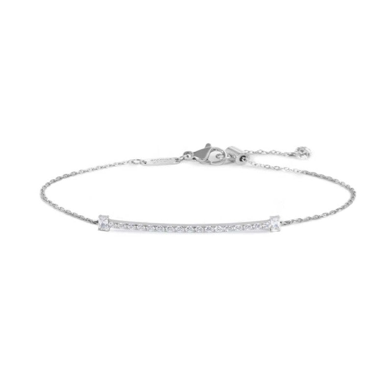 Marlù - Bracciale catena cutting cross zirconi centrali