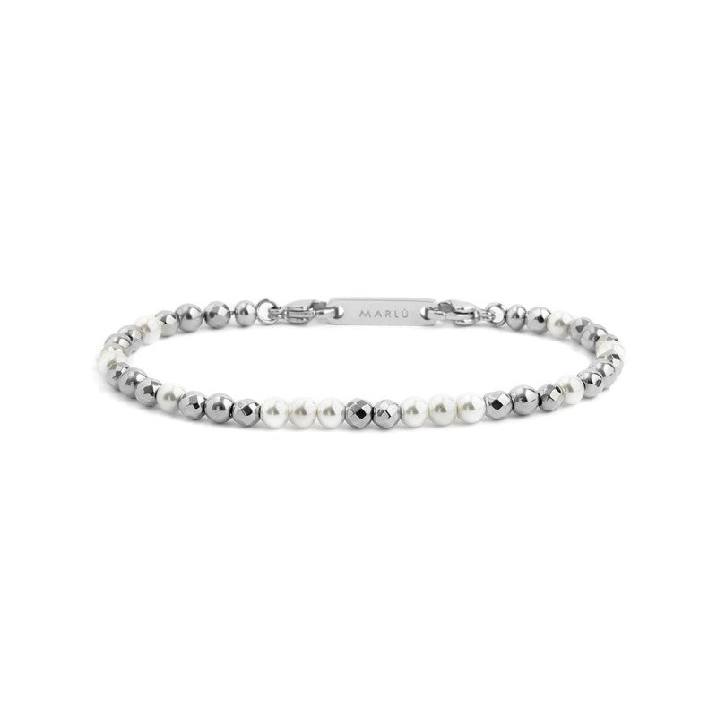 Marlù - Bracciale ematite e perle