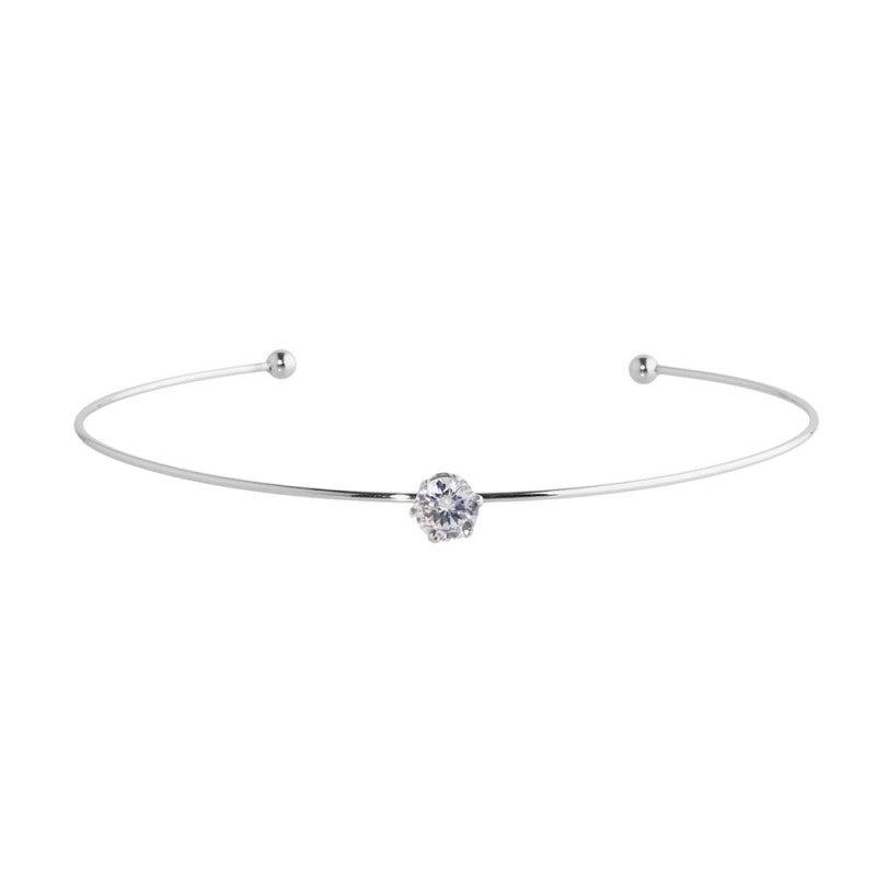 Marlù - Bracciale rigido con solitario