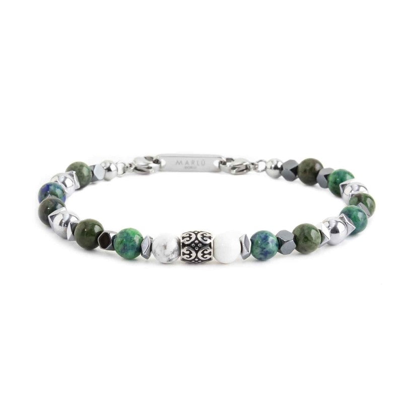 Bracciale lapis afgano ed ematite