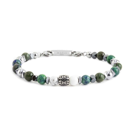Bracciale lapis afgano ed ematite