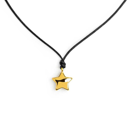Collana cordino con stella