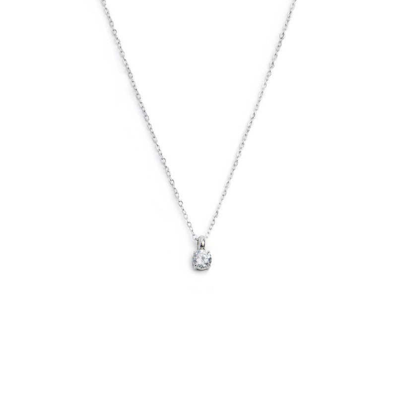 Marlù - Collana catena cutting cross zircone centrale 4,25mm