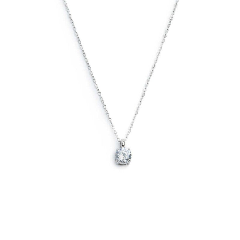 Marlù - Collana catena cutting cross zircone centrale 5,25mm