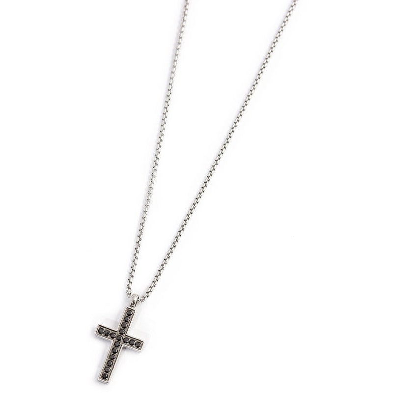 Marlù - Collana con croce pendente con zirconi