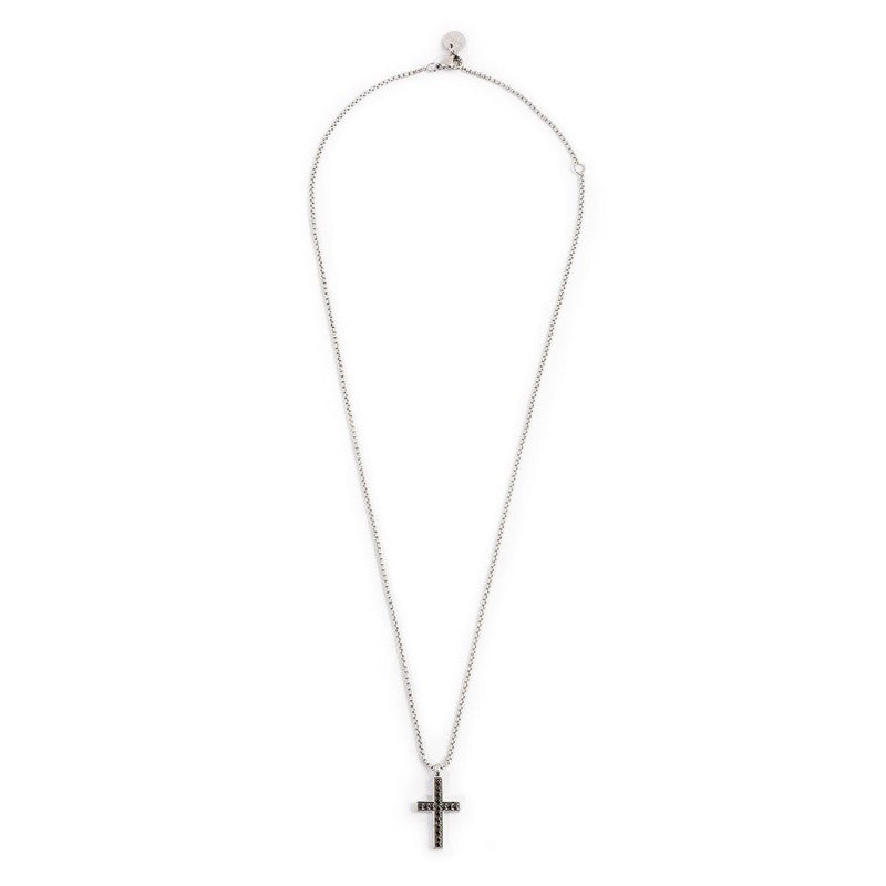 Marlù - Collana con croce pendente con zirconi