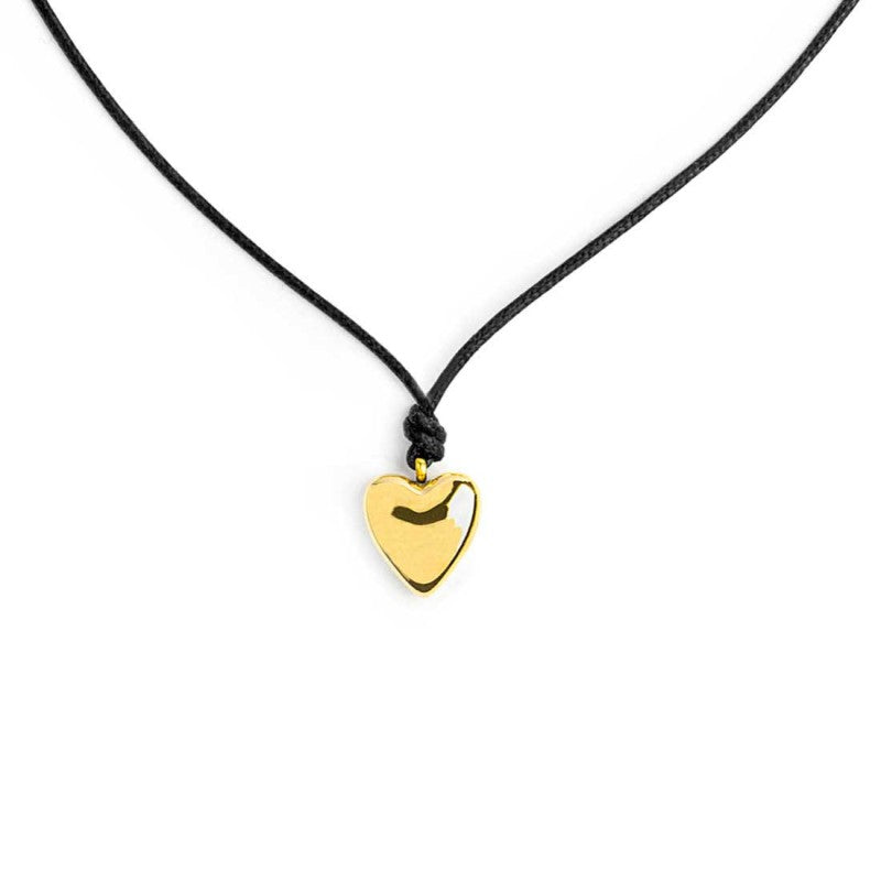 Collana cordino con cuore