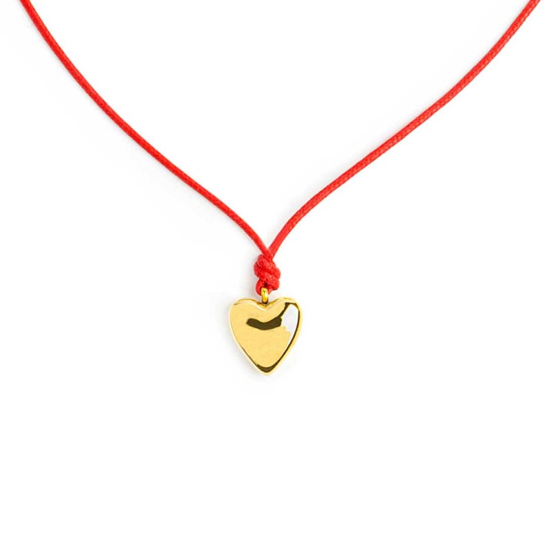 Collana cordino con cuore
