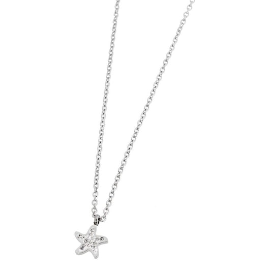 Collana stella marina con cristalli
