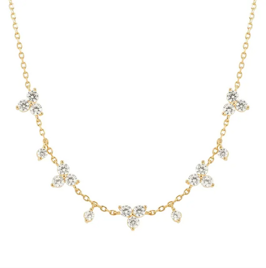 Collana Life Bouquet con Pietre Bianche