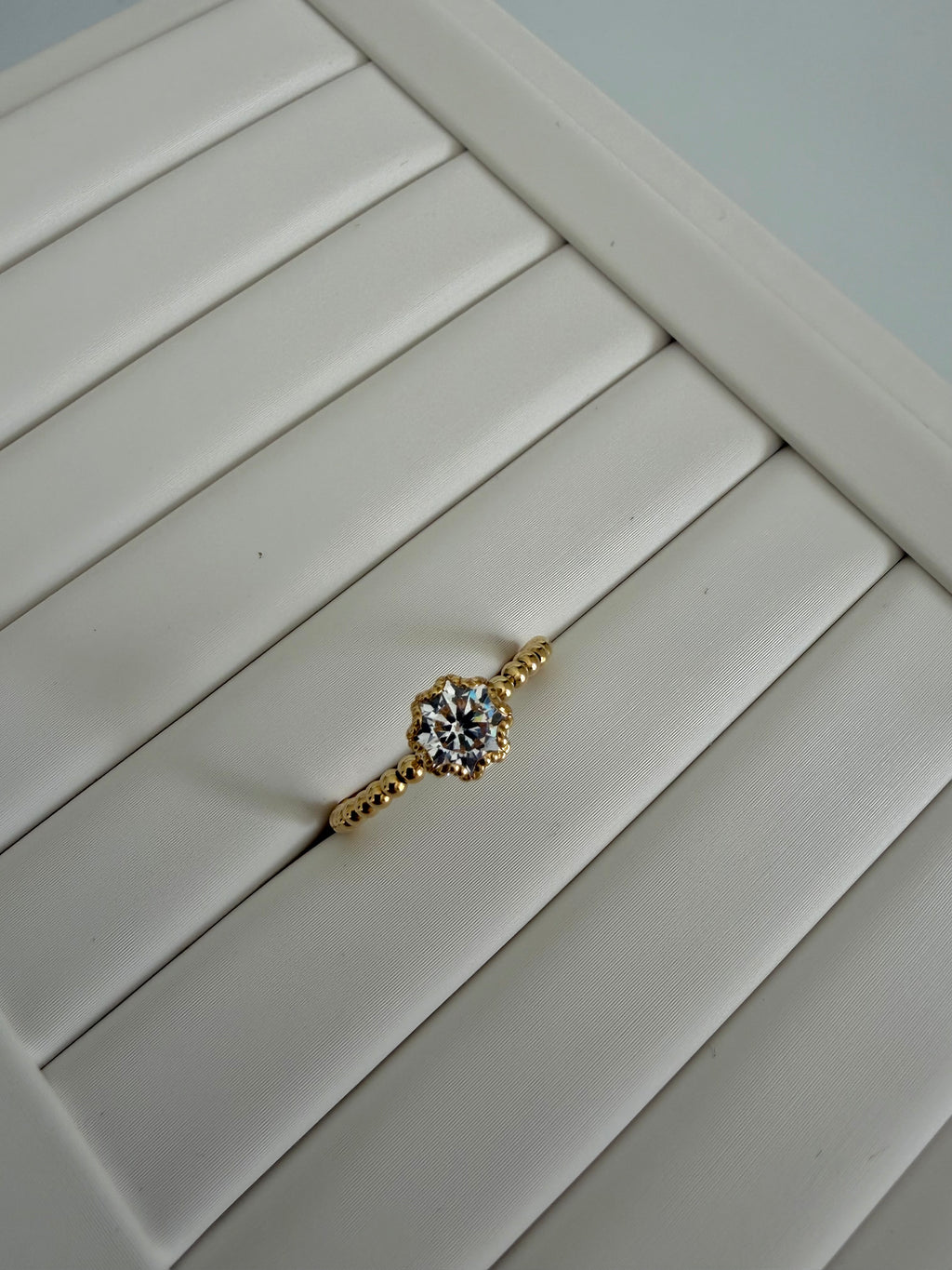 Anello Fiore Colorato in Oro 18kt