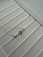 Anello Fiore Colorato in Oro 18kt