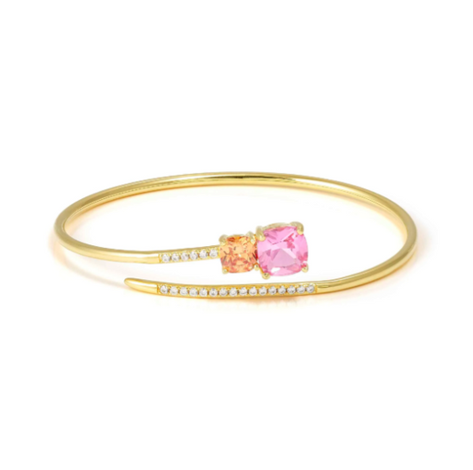 Bracciale Rigido Colour Wave Aurora Ed. Doppia pietra
