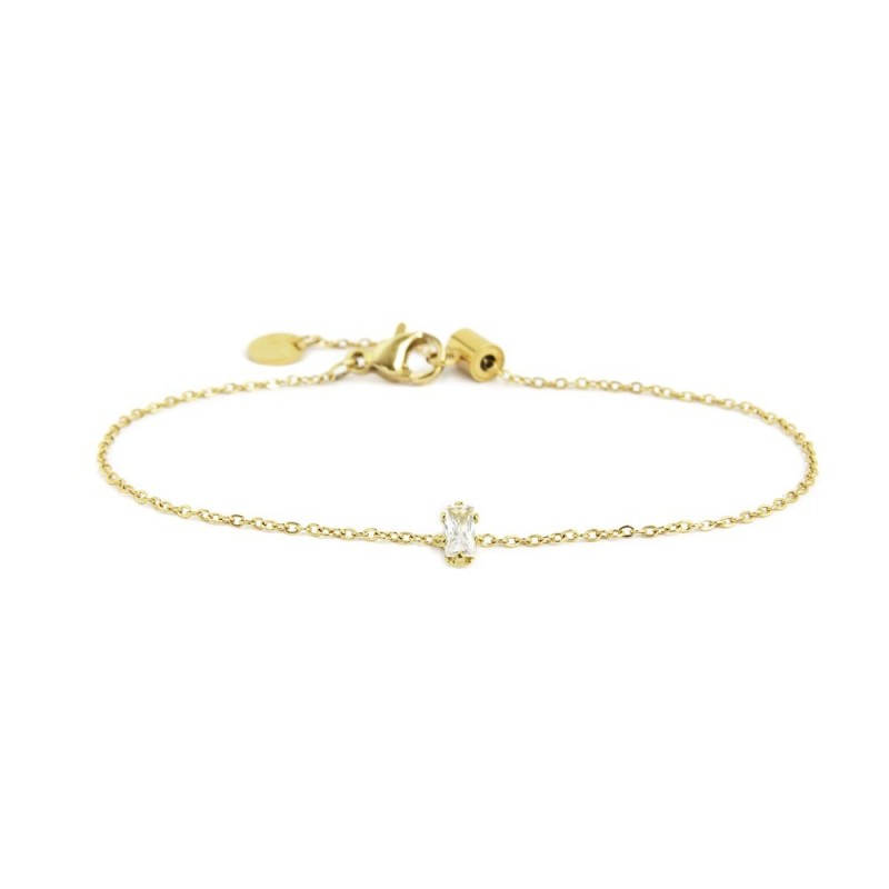 Bracciale con zircone baguette