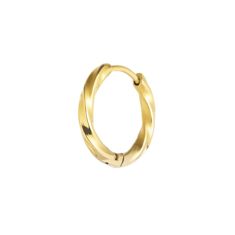 Orecchino a cerchio ritorto 1,7 cm