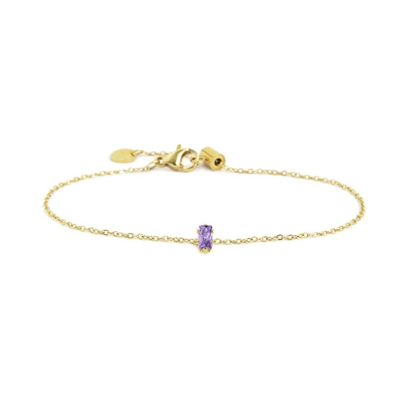 Bracciale con zircone baguette