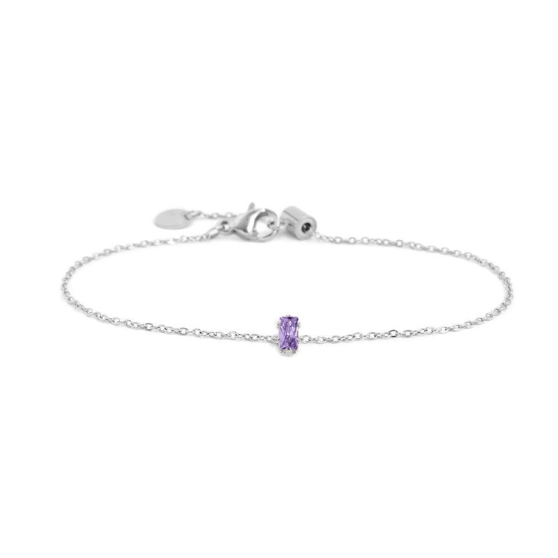 Bracciale con zircone baguette